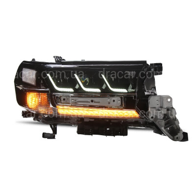 Фары FULL LED 3 линзы Toyota Land Cruiser 200 2015-2022 (левая+правая) артикул 7654