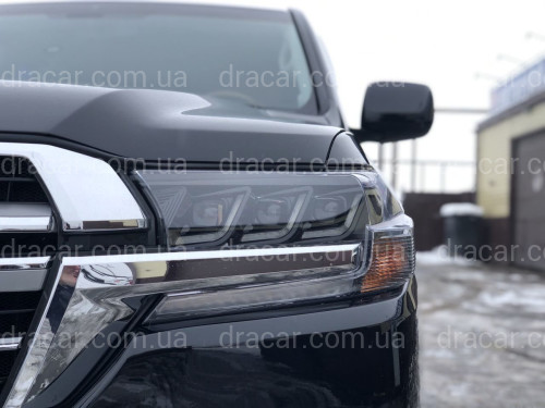 Фары FULL LED 3 линзы Toyota Land Cruiser 200 2015-2022 (левая+правая) артикул 7654