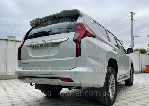 Спойлер козырек Mitsubishi Pajero Sport рестайлинг 2020+ ABS пластик под покраску артикул 7658