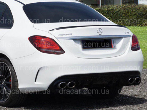 Спойлер лип на багажник AMG Mercedes-Benz C-class W205 2014- ABS пластик под покраску артикул 7576