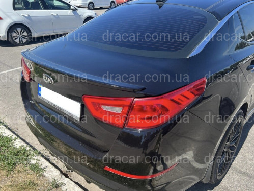 Спойлер лип на багажник Kia Optima 2014-2015 ABS пластик под покраску артикул 7295