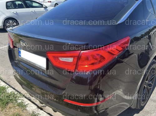 Спойлер лип на багажник Kia Optima 2014-2015 ABS пластик под покраску артикул 7295