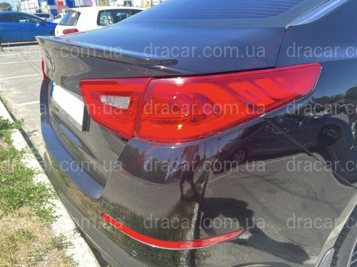 Спойлер лип на багажник Kia Optima 2014-2015 ABS пластик под покраску артикул 7295