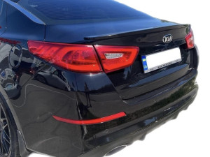 Спойлер лип на багажник Kia Optima 2014-2015 ABS пластик под покраску