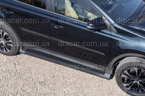 Пороги боковые подножки Toyota Rav-4 2013-2015 2 шт. артикул 7727