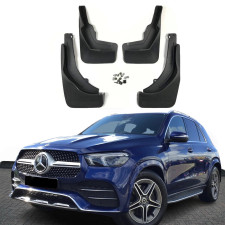 Брызговики Mercedes Benz GLE V167 2019+ В AMG С ПОДНОЖКОЙ комплект 4 шт.