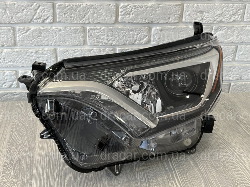 Левая фара галоген Toyota RAV 4 АМЕРИКА 2016-2018 артикул 7732