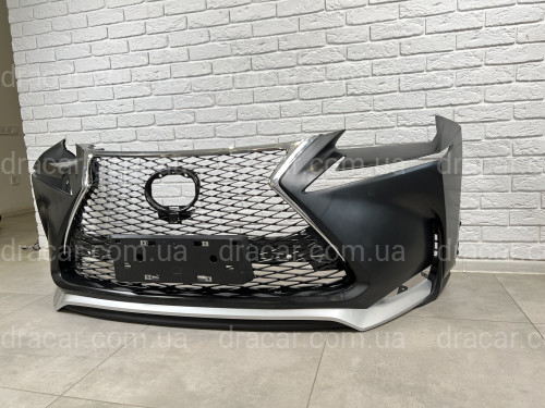 Бампер передний F-Sport Lexus NX 2014-2016 (бампер, юбка, решетка, хром) артикул 7594