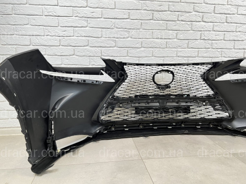 Бампер передний F-Sport Lexus NX 2014-2016 (бампер, юбка, решетка, хром) артикул 7594