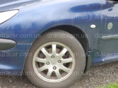 Брызговики Peugeot 206 хетчбек 2004-2008, комплект 4шт. артикул 7839