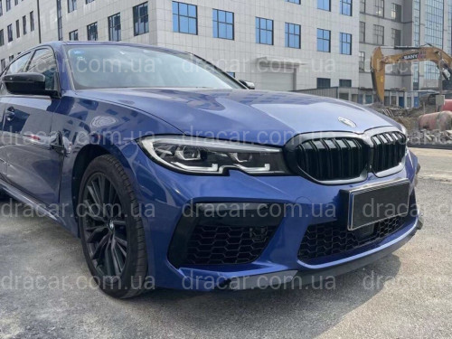 Бампер передний комплектный BMW 3 series G20 / G21 в стиле М8 артикул 7864