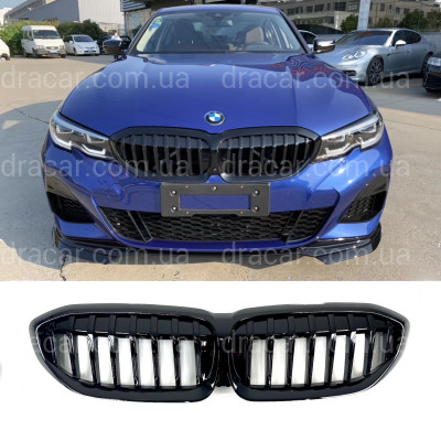 Решетка радиатора ноздри BMW 3 G20  G21 M Performance 2019-2022 артикул 7579