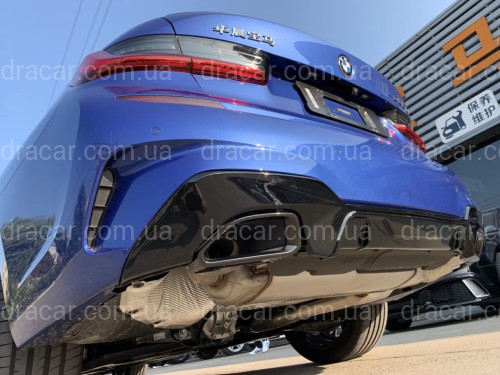 Насадки на выхлопные трубы M Perfomance BMW G20 G21 G22 G23 G26 G42 черные артикул 7877
