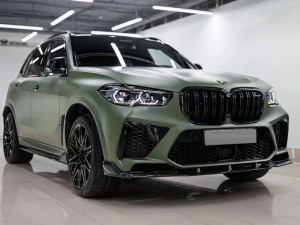 Комплект обвеса накладки бампера лезвия порогов для BMW X5M F95 2019-2022