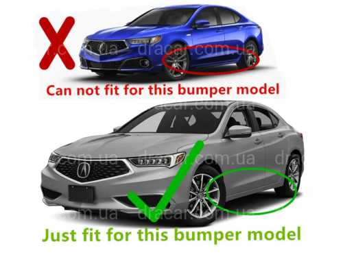 Брызговики Acura TLX-L 2016-2020 комплект 4шт артикул 7898