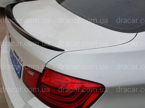 Спойлер лип на багажник BMW series 5 F10 2010-2016 ABS пластик, черный глянец артикул 7918