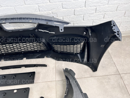 Передний бампер M3 стиль BMW 3 Series F30 F31 2012-2018 (под омыватели / с отверстиями под парктроники)  артикул 7916