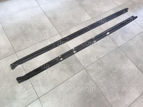 Лезвия под пороги M-Perfomance BMW X5 F15 2013-2018 2шт. под карбон артикул 7896