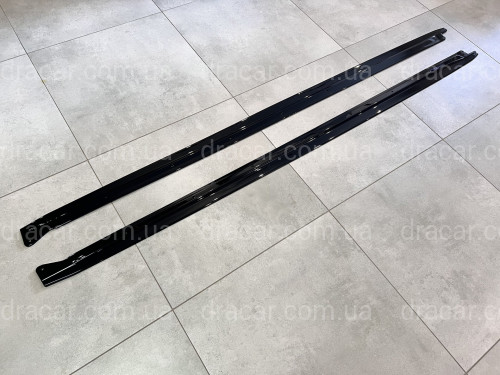 Лезвия под пороги M-Perfomance BMW X5 F15 2шт. черный глянец артикул 7895