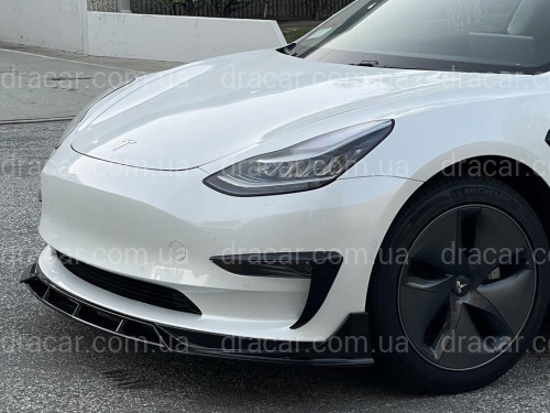 Комплект обвеса Tesla Model 3 2017- ABS пластик, цвет черный глянец артикул 7979