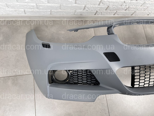 Передний бампер M Paket  BMW 3 Series F30 F31 2012-2018 (под омыватели / без отверстий под парктроники) артикул 7913