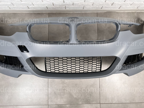 Передний бампер M Paket  BMW 3 Series F30 F31 2012-2018 (под омыватели / без отверстий под парктроники) артикул 7913