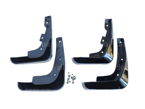 Брызговики Lexus ES 2006-2012 в цвете черный лак комплект 4 шт артикул 6352