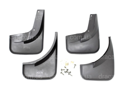 Брызговики Volkswagen Jetta 2005-2010 без выреза под молдинги (пороги без резинки или сделать подрез) комплект 4шт. артикул 3961