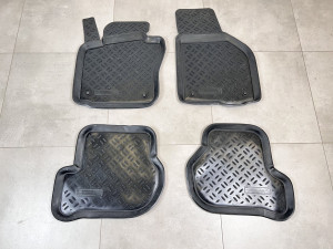 Ковры салона полиуретановые с бортом Aileron Skoda Octavia A5 2004-2013 комплект 4 шт.