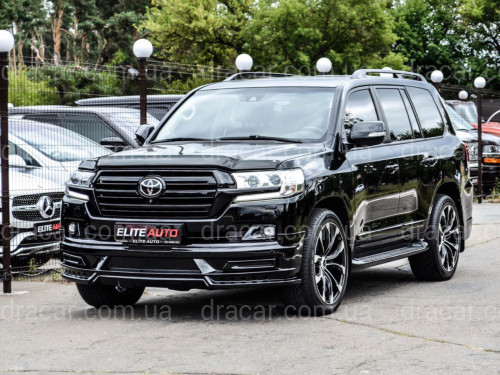 Обвес юбка переднего бампера WALD Toyota Land Cruiser 200 2016-2022 цвет черный артикул 8008