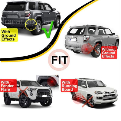 Брызговики Toyota 4Runner 2010-2019, комплект 4шт. артикул 7785