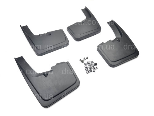 Брызговики Ford F-150 2015-2019 с узкими расширителями арок, комплект 4шт. артикул 7796
