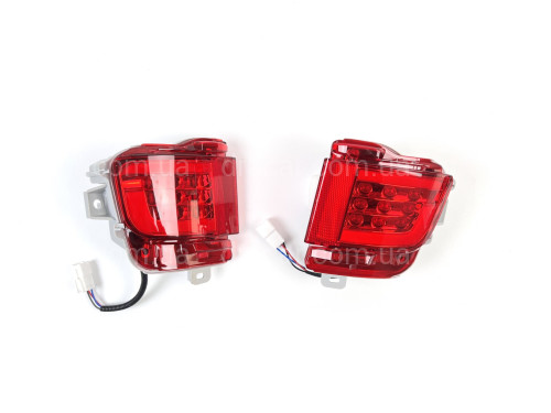 LED задние габариты (туманки) Toyota Land Cruiser 200 2015-2022 красные, 2шт. артикул 8014