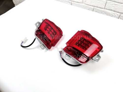 LED задние габариты (туманки) Toyota Land Cruiser 200 2015-2022 красные, 2шт. артикул 8014