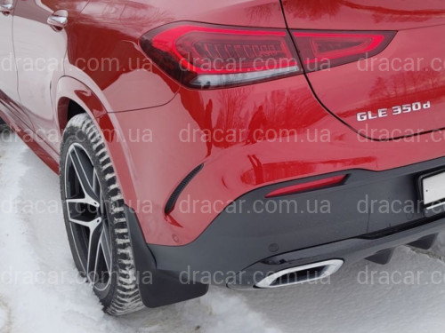 Брызговики Mercedes GLE  C167 2019+ AMG БЕЗ ПОДНОЖКИ, КРОМЕ AMG 53 63s ! комплект 4 шт. артикул 7671