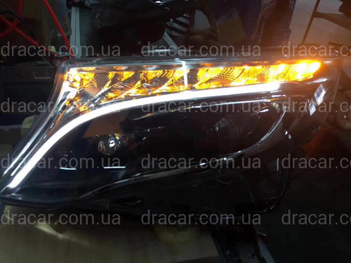 Full led фары стиль OEM Mercedes Benz W447 Vito / V-class / Metris (левая+ правая) комплектные с блоками артикул 7750