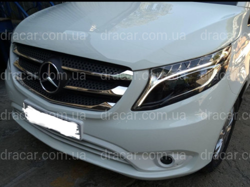 Full led фары стиль OEM Mercedes Benz W447 Vito / V-class / Metris (левая+ правая) комплектные с блоками артикул 7750