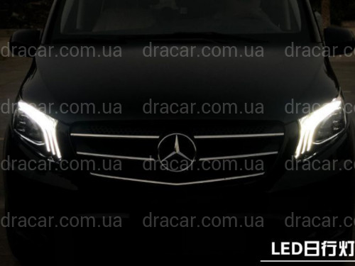 Full led фары стиль Maybach Mercedes Benz W447 Vito / V-class / Metris (левая+ правая) комплектные с блоками артикул 7751