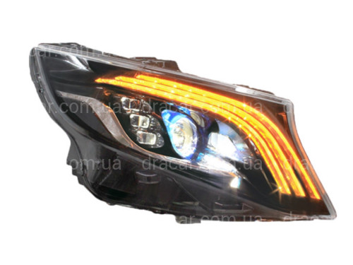 Full led фары стиль Maybach Mercedes Benz W447 Vito / V-class / Metris (левая+ правая) комплектные с блоками артикул 7751