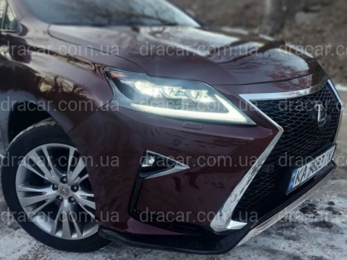 Фары Full LED 3 линзы Lexus RX 350 / 450H 2012-2015 в стиле рестайлинг 2020 артикул 7630