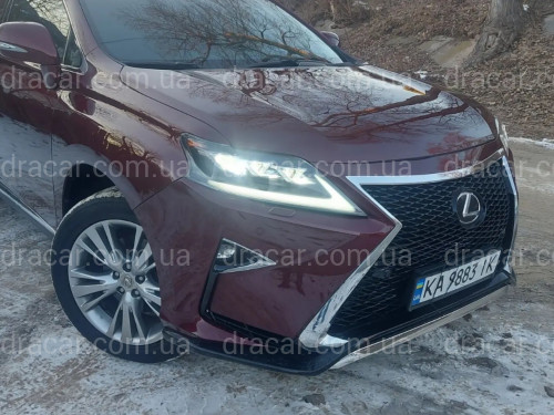 Фары Full LED 3 линзы Lexus RX 350 / 450H 2012-2015 в стиле рестайлинг 2020 артикул 7630