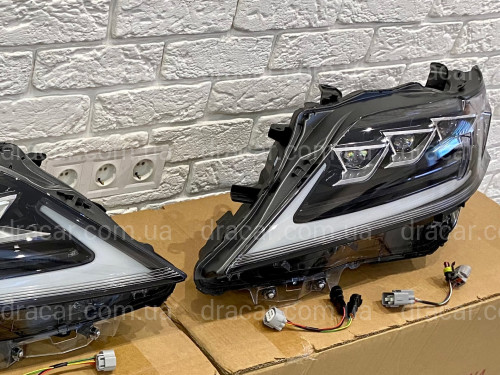 Фары Full LED 3 линзы Lexus RX 350 / 450H 2012-2015 в стиле рестайлинг 2020 артикул 7630