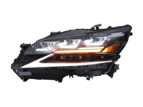 Фары FULL LED 3 линзы Lexus GS рестайлинг 2016+ артикул 8044