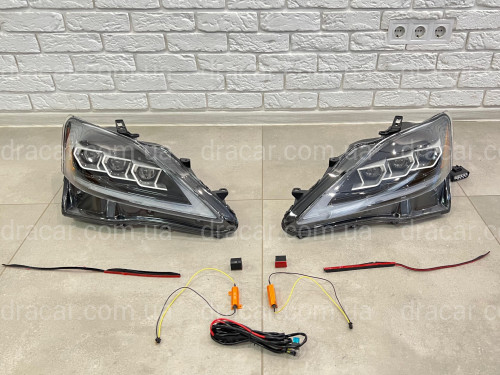 Фары Full LED 3 линзы Lexus IS 2005-2012  артикул 7870