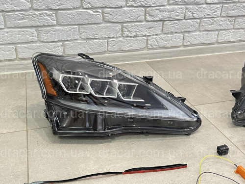 Фары Full LED 3 линзы Lexus IS 2005-2012  артикул 7870