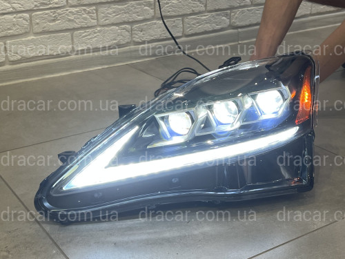 Фары Full LED 3 линзы Lexus IS 2005-2012  артикул 7870