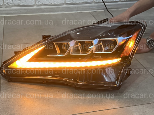 Фары Full LED 3 линзы Lexus IS 2005-2012  артикул 7870