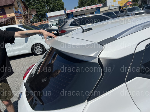 Спойлер козырек задней двери Nissan Kicks 2016-2022 ABS пластик под покраску артикул 7631
