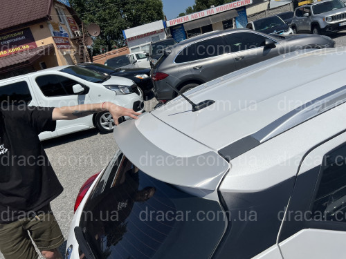 Спойлер козырек задней двери Nissan Kicks 2016-2022 ABS пластик под покраску артикул 7631