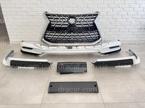 Обвес комплект SAMURAI 2020+  Lexus LX 570 450d 2015-2022 ABS пластик, цвет белый артикул 8104